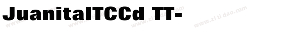 JuanitaITCCd TT字体转换